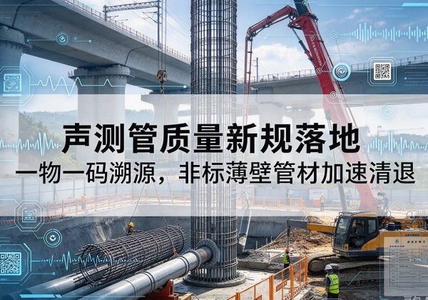 呈贡声测管质量新规落地，一物一码溯源，非标薄壁管材加速清退